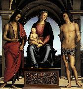 Pietro Perugino The Madonna between St John Germany oil painting artist